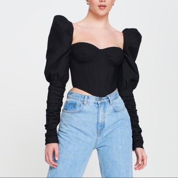 Mimii London Tops - Corset Top Tudor Sleeve Mimii London